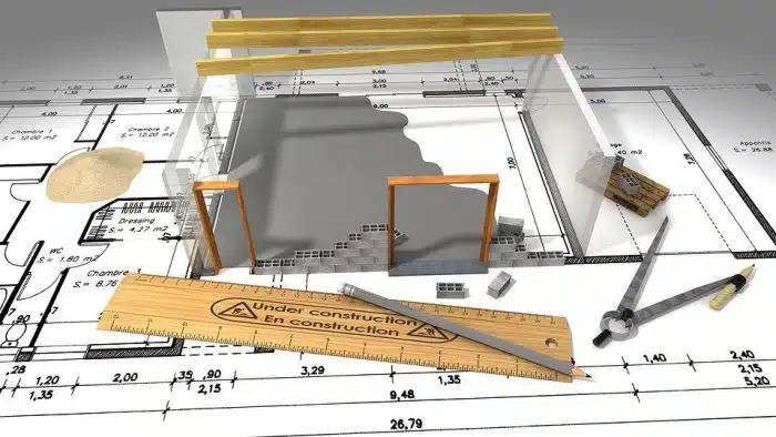 Travaux, Plan, Chantier, Construction, Architecte