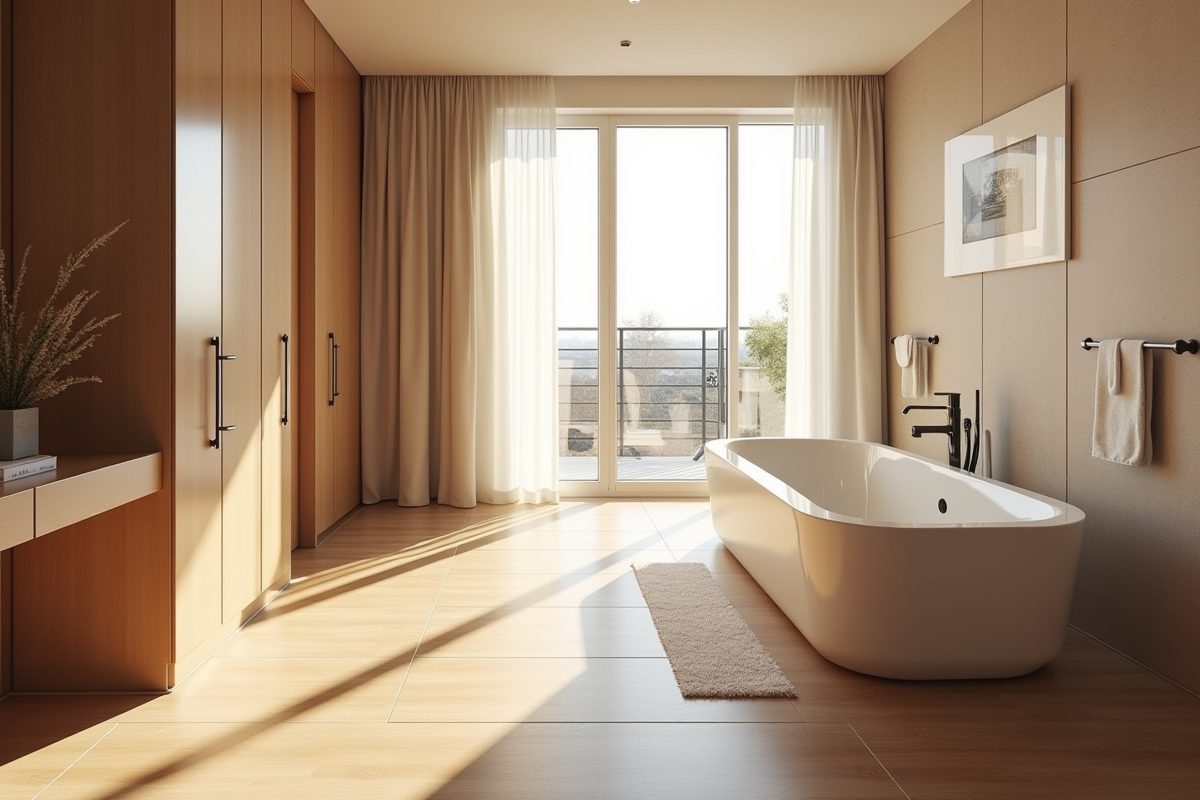 Chambre d hotel lumineuse avec spa privé à Lille