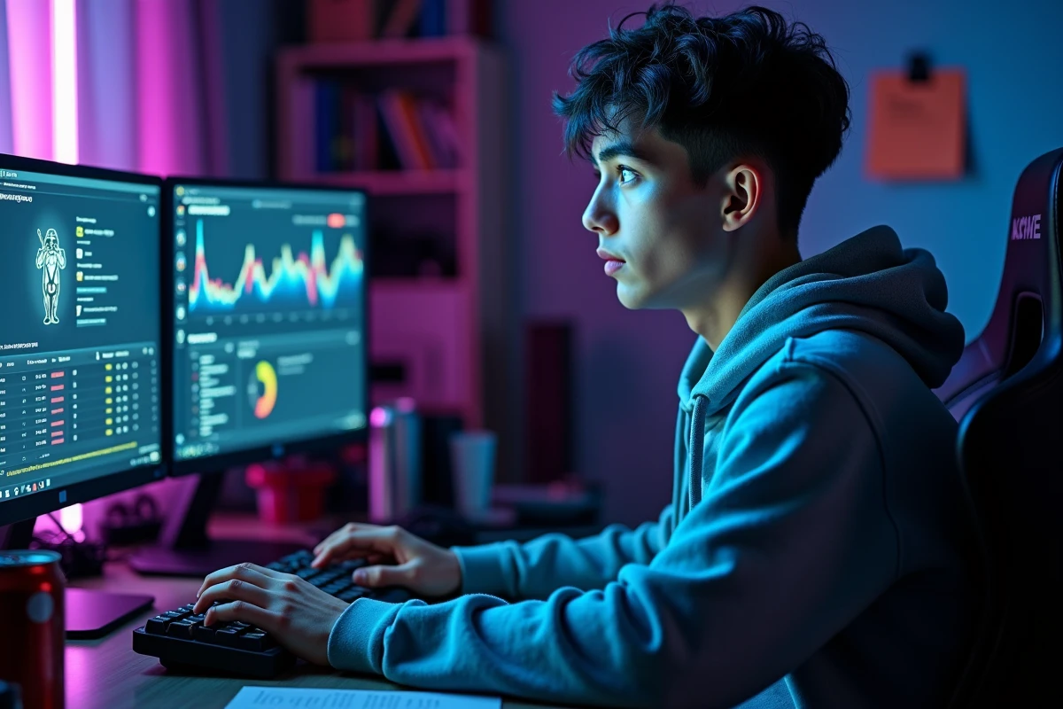 Joueur de League of Legends regardant ses statistiques de temps de jeu sur un site alternatif à Wasted on LoL
